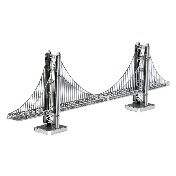 Fascinations Metal Earth 3D Laser Cut Steel Puzzle Model Kit Golden Gate Bridge 