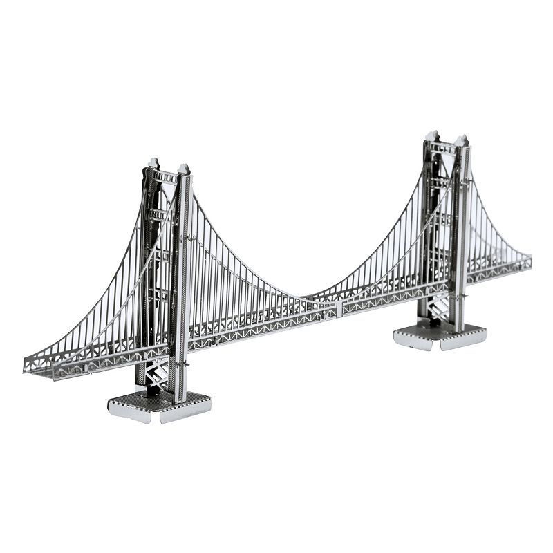 Metal Earth 3D Laser Cut Model Golden Gate Bridge Kit by Fascinations, Mult