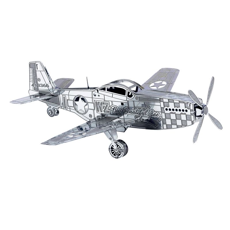 Metal Earth 3D Laser Cut Model P-51 Mustang Kit by Fascinations, Multicolor
