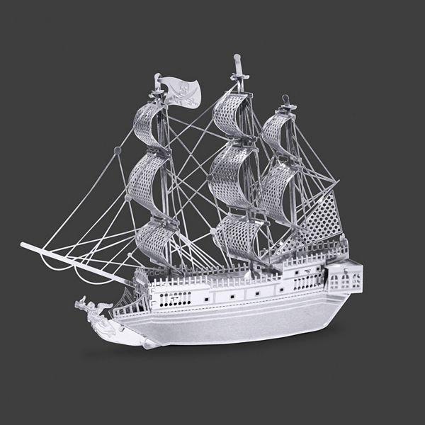 Fascinations Metal Earth Black Pearl Ship Laser Cut 3D Metal Model Kit FREE SHIP 