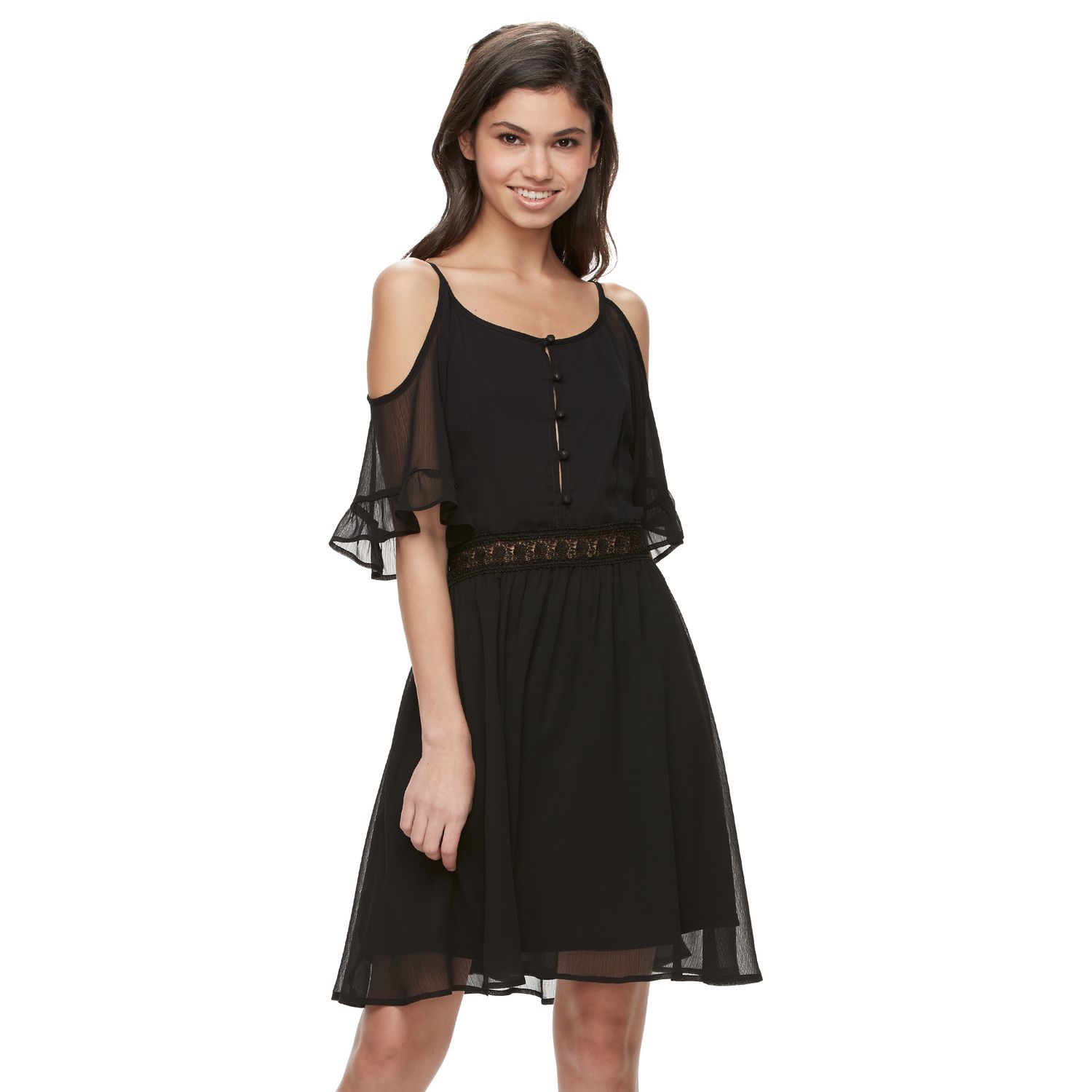 kohls cold shoulder dress