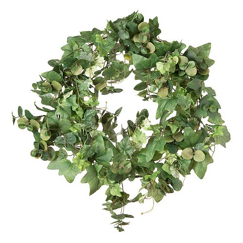 Darice Artificial Eucalyptus & Green Ivy Wreath