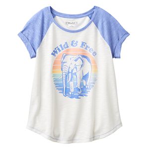 Girls 7-16 & Plus Size Mudd® Raglan Stitched Patch Tee