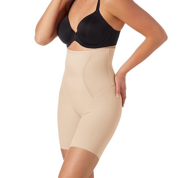 Maidenform High-Waist Thong Shapewear Nude 1/Transparent 2XL Women's