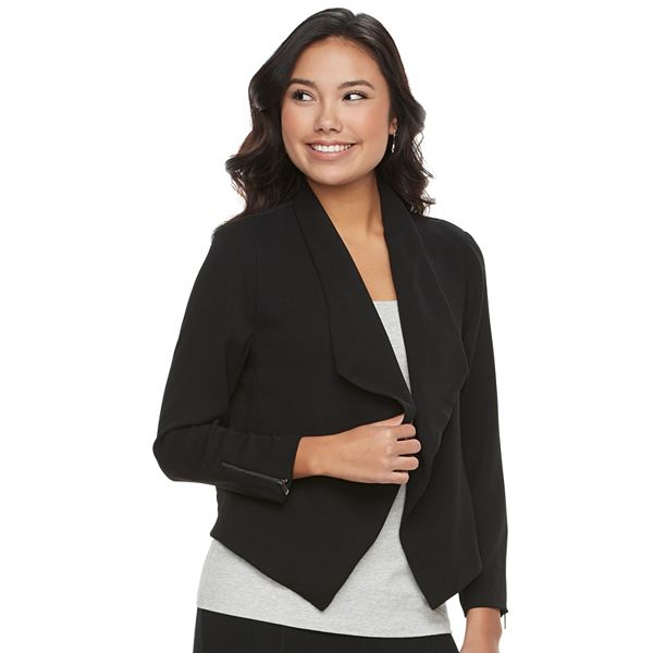 Juniors' Candie's® Draped Open-Front Jacket