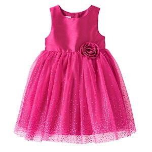 Baby Girl Marmellata Classics Glitter Tulle Dress