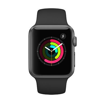 Apple Watch Series 1 42mm Space Gray Aluminum with Black Sport Band