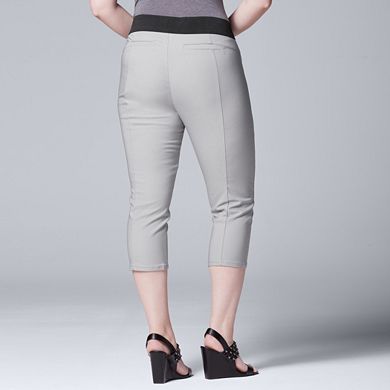 Plus Size Simply Vera Vera Wang Twill Capris