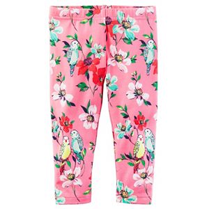 Girls 4-8 Carter's Bird & Floral Leggings