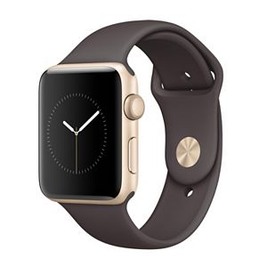 Apple Watch Series 2 (42mm Gold Tone Aluminum with Cocoa Sport Band)
