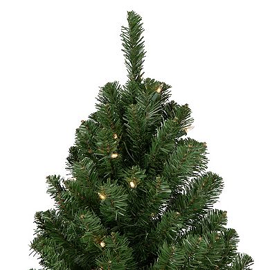 Pre-Lit 4-ft. Slim Noble Fir Artificial Christmas Tree