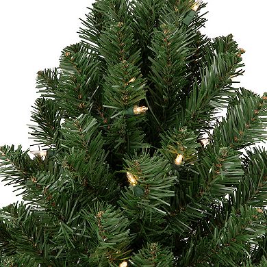 Pre-Lit 4-ft. Slim Noble Fir Artificial Christmas Tree