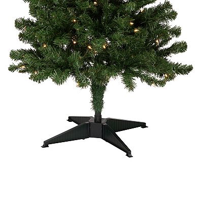 Pre-Lit 4-ft. Slim Noble Fir Artificial Christmas Tree