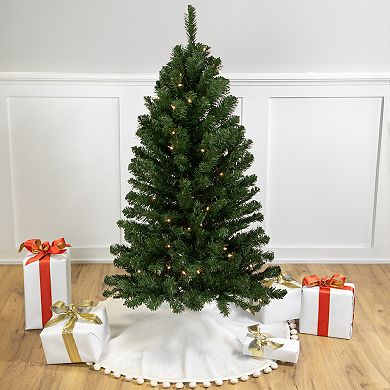 Pre-Lit 4-ft. Slim Noble Fir Artificial Christmas Tree