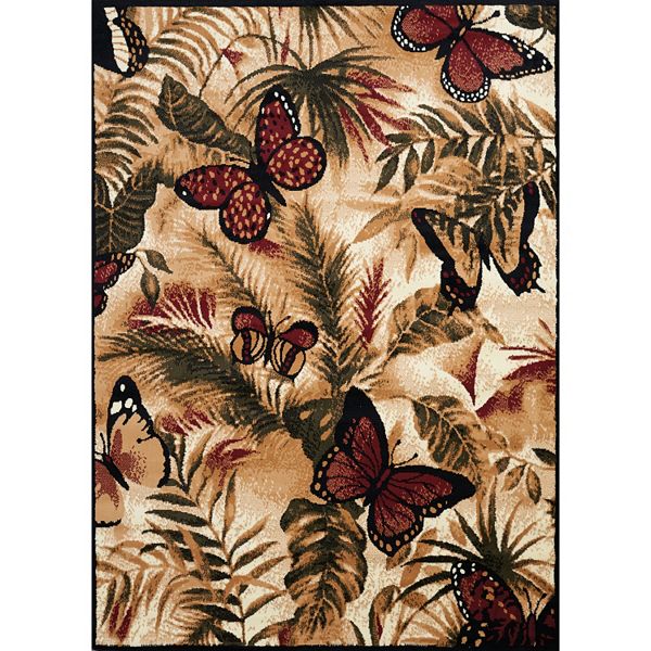 United Weavers Legends Butterfly Jungle Rug 5'3'' x 7'2''