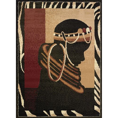 United Weavers Legends Silhouette Tribal Rug - 5'3'' x 7'2''