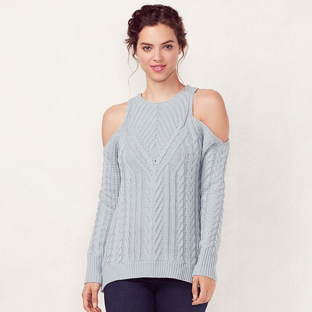 Lauren conrad hotsell cold shoulder sweater