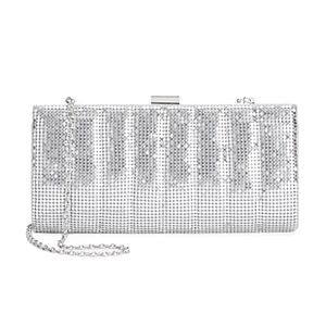 Gunne Sax Bailey Quilted Mesh Frame Clutch