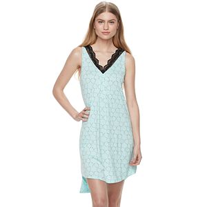 Women's Apt. 9® Love Story Crochet V-Neck Chemise