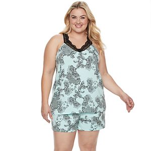 Plus Size Apt. 9® Pajamas: Love Story Tank & Shorts PJ Set