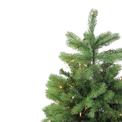 4-ft. Pre-Lit Artificial Noble Fir Christmas Tree