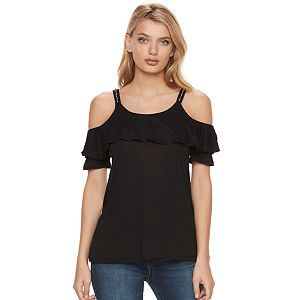 Women's Juicy Couture Embellished Cold-Shoulder Top