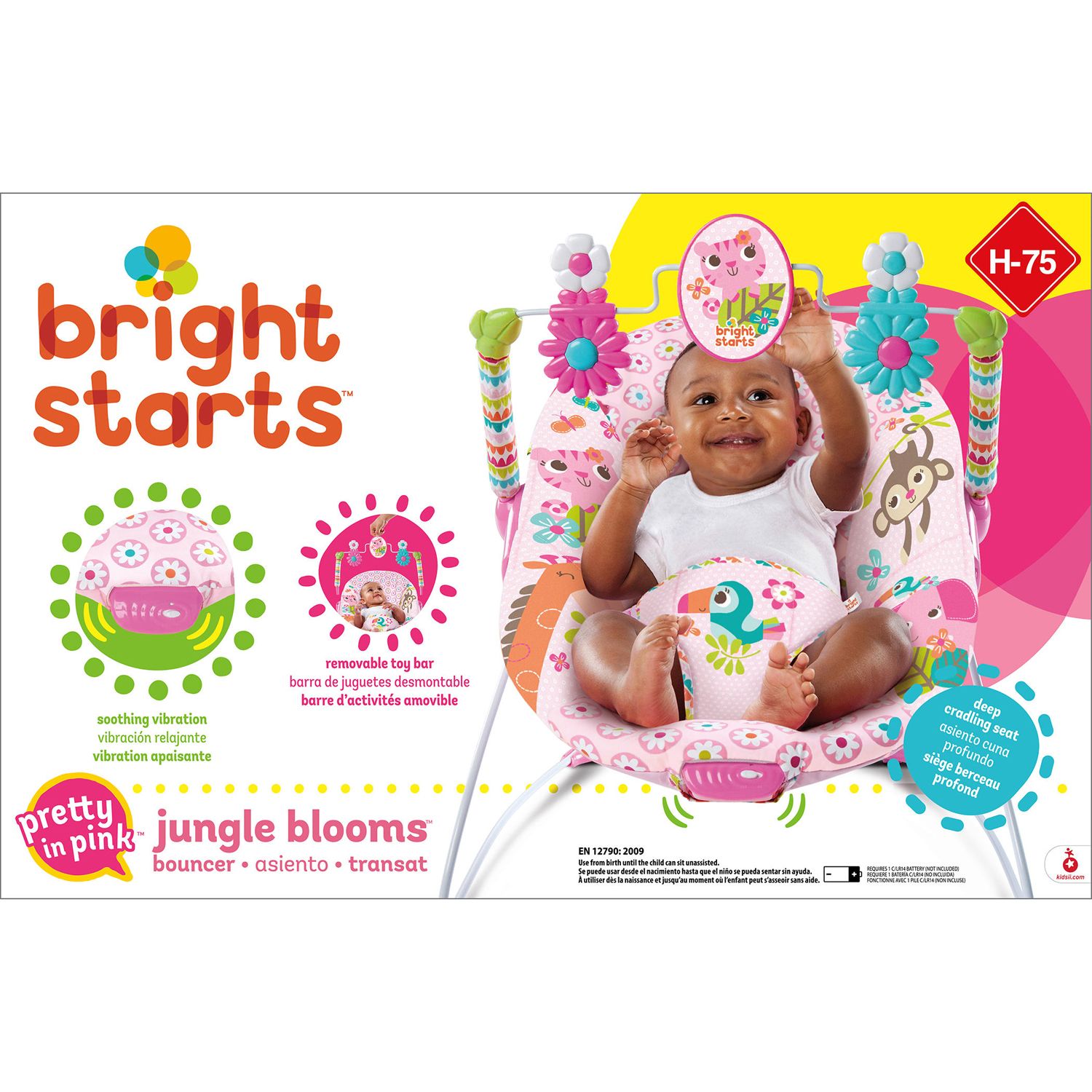 bright starts jungle blooms bouncer