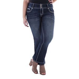 Juniors' Plus Size Series 31 Baby Bootcut Jeans