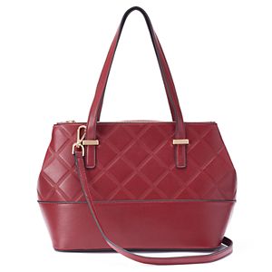 La Diva Penelope Triple Entry Quilted Satchel