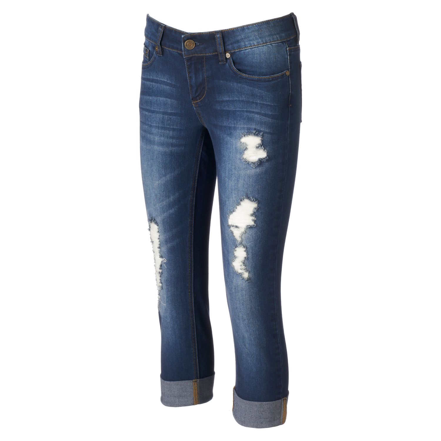 indigo rein capri jeans