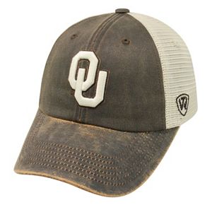 Adult Top of the World Oklahoma Sooners Scat Adjustable Cap