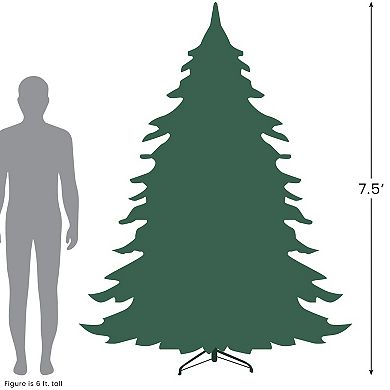 7.5-ft. Pre-Lit Artificial Colorado Spruce Slim Christmas Tree