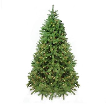 6.5-ft. Pre-Lit Artificial Noble Fir Christmas Tree