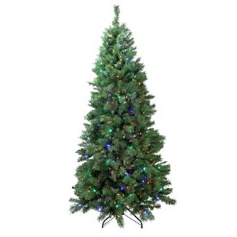 7-ft. Pre-Lit Artificial Glacier Pine Christmas Tree