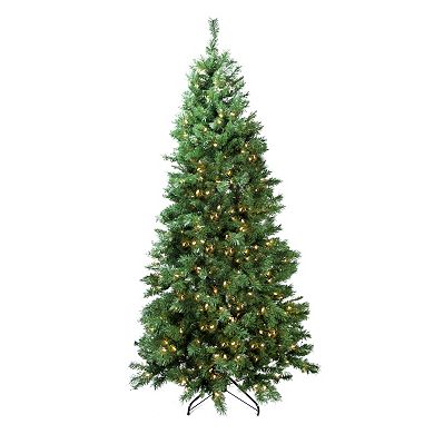 7-ft. Pre-Lit Artificial Glacier Pine Christmas Tree