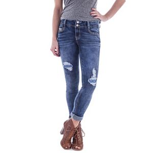 Juniors' Amethyst Cuffed Girlfriend Jeans
