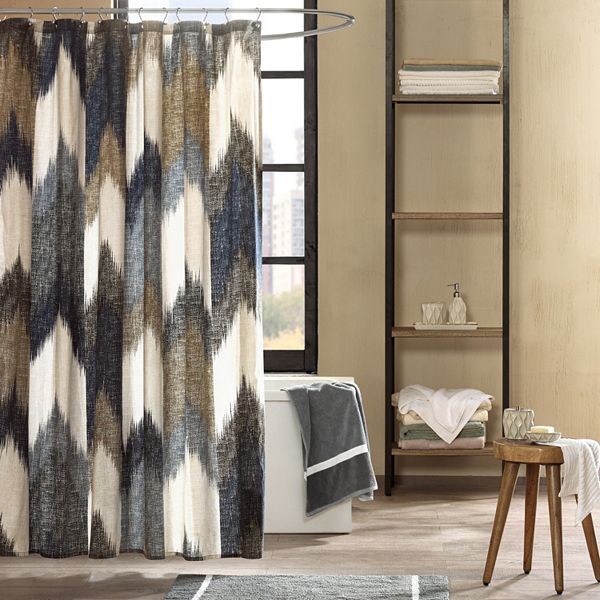 E by design Solid Shower Curtain Taupe