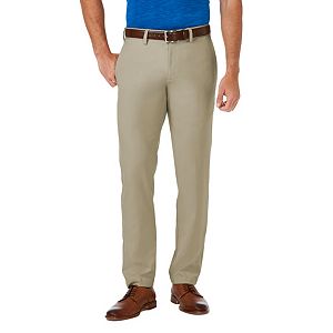 Men's Haggar® Cool 18® PRO Slim-Fit Wrinkle-Free Flat-Front Super Flex Waist Pants