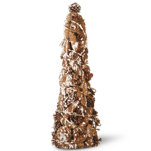 National Tree Company 22″ Natural Pine Cone Christmas Tree Table Decor