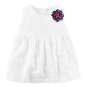 Girls 4-8 Carter's White Sleeveless Cutout Back Top