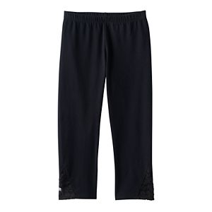 Girls 7-16 & Plus Size SO® Lace Side Capri Leggings