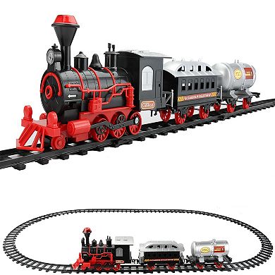Classic Lighted & Animated Christmas Train 13-Piece Set