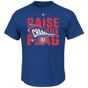 Men's Majestic Chicago Cubs 2016 National League Champions Tee
