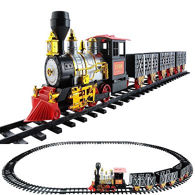 Animated Sound & Light 20-Piece Smoky Christmas Train Set