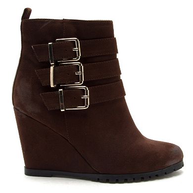 Qupid Tustin Women's Wedge Ankle Boots
