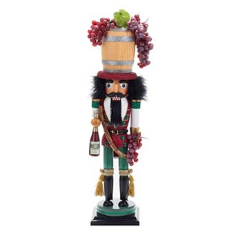 Kurt Adler 18.9 in Wine Barrel Christmas Nutcracker