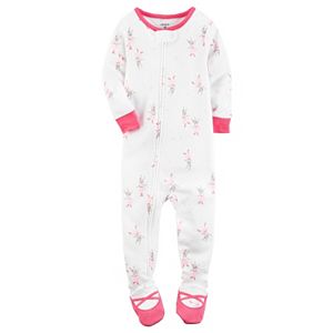 Baby Girl Carter's Ballerina Footed Pajamas