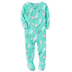 Baby Girl Carter's Dog Footed One-Piece Pajamas