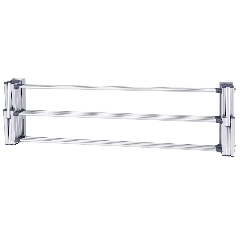 Woolite Aluminum Collapsible Accordion Wall Dryer Rack