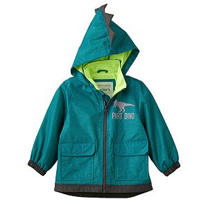 Baby Boy Carter's Lightweight Green Dino Rain Jacket